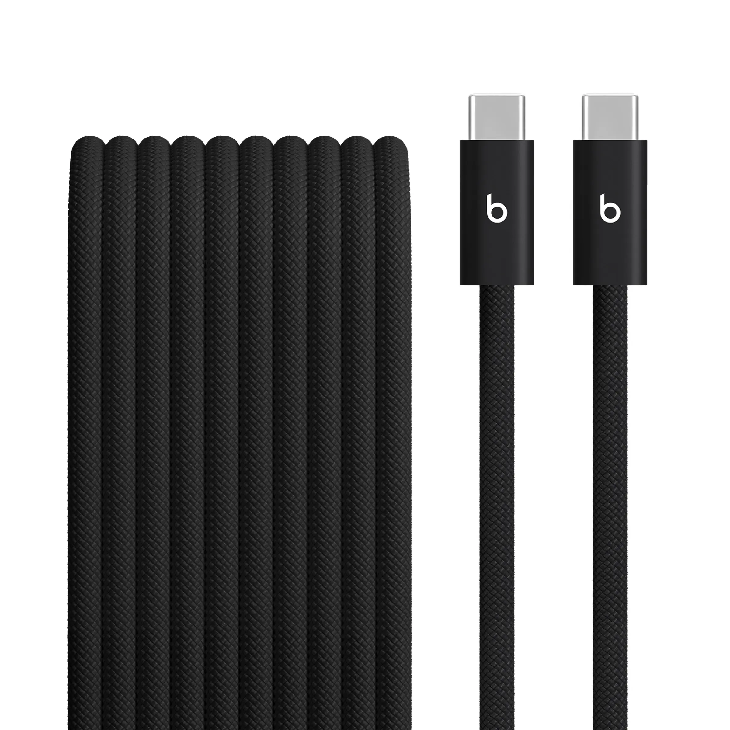 Beats 240W Usb-C To Usb-C Braided Cable (10 Ft) - Bolt Black